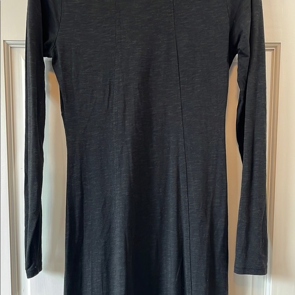 Horny Toad Long sleeve Lightweight Black Midi Dress - Size Small - Picture 10 of 12